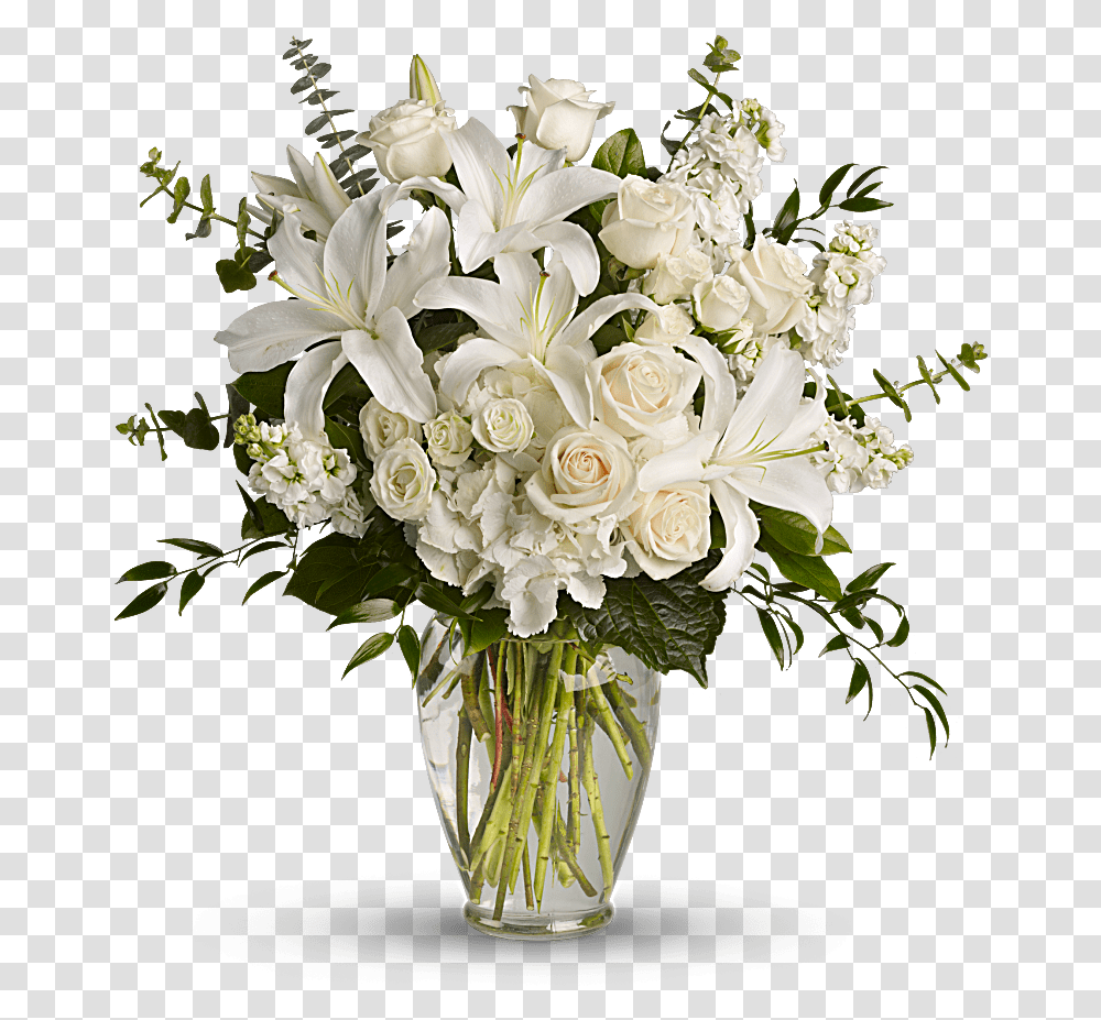 White Flower Vase, Plant, Blossom, Flower Bouquet, Flower Arrangement Transparent Png