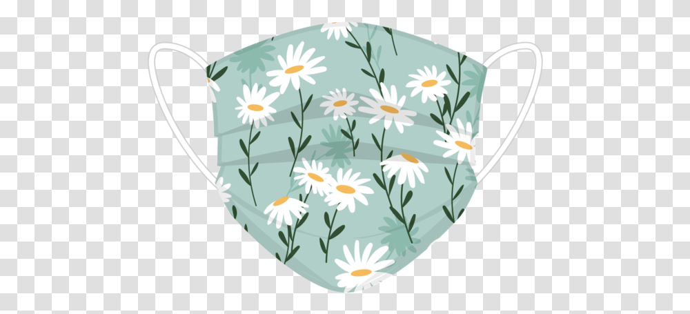 White Flowers Face Cover Camomile, Plant, Blossom, Daisy, Daisies Transparent Png