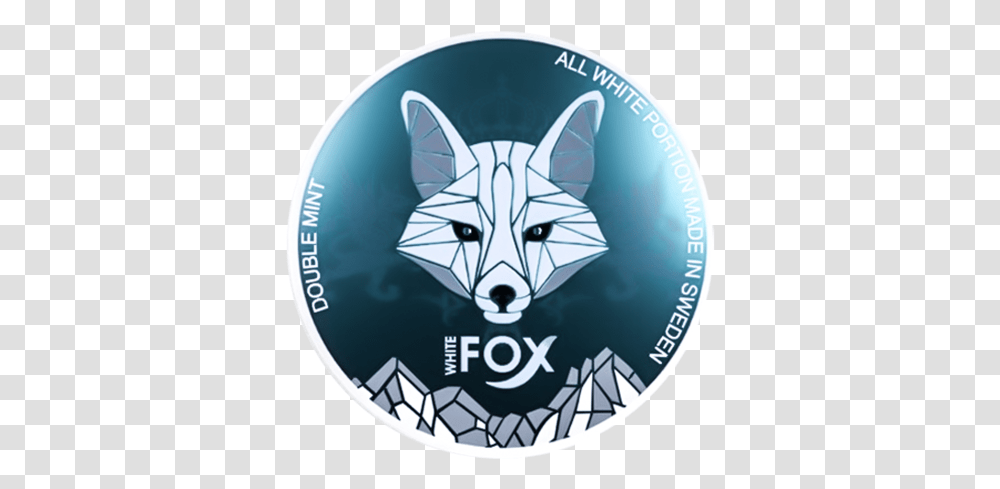White Fox Double Mint Slim Extra Strong White Fox Double Mint, Logo, Symbol, Trademark, Mammal Transparent Png