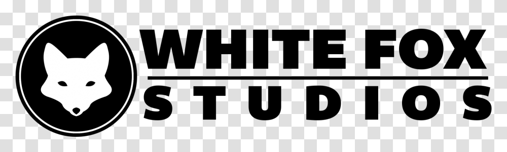 White Fox Studios Logo Black And White, Cat, Pet, Mammal, Animal Transparent Png