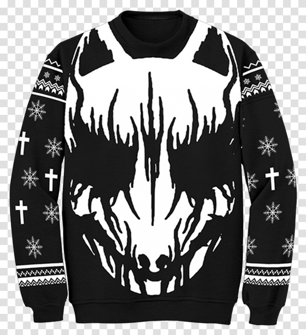 White Fox Ugly Holiday Sweater Babymetal Fox God Sweater, Apparel, Sweatshirt, Hoodie Transparent Png