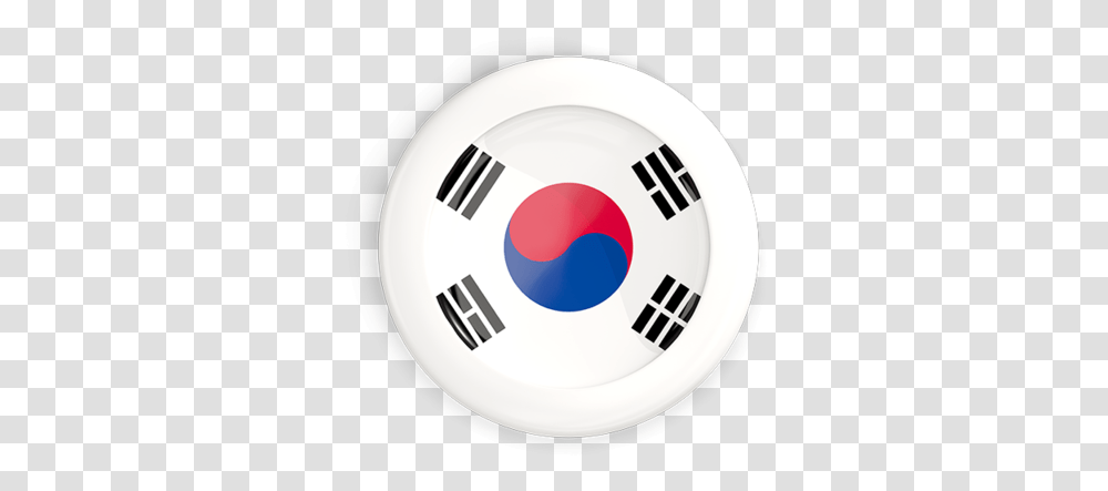White Framed Round Button Illustration Of Flag South Korea New Flag Of Japan, Logo, Symbol, Trademark, Frisbee Transparent Png