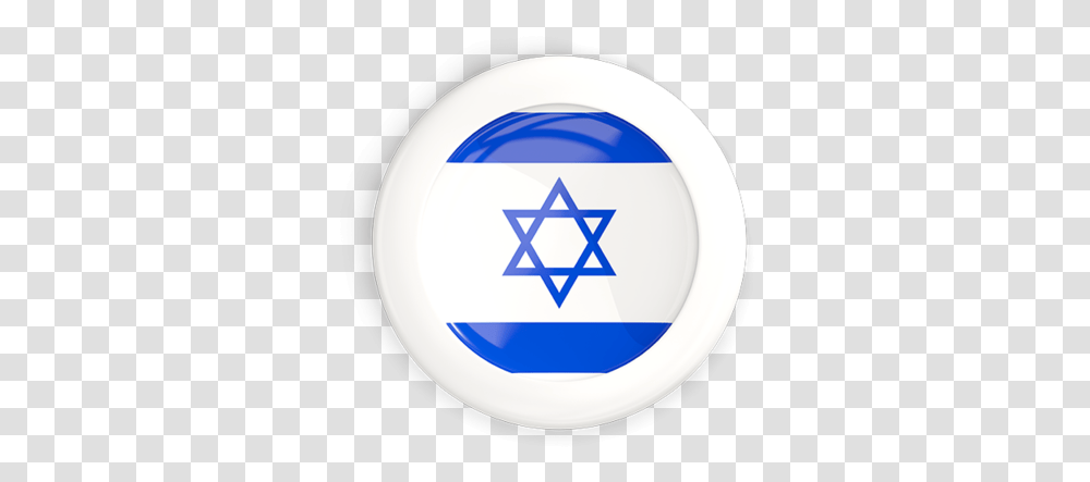 White Framed Round Button Israeli Flag Button, Star Symbol, Logo, Trademark Transparent Png