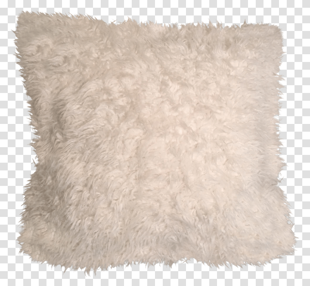 White Fur Rug Clipart Pillow Background Transparent Png