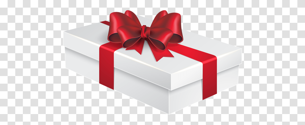 White Gift Box Clipart Transparent Png
