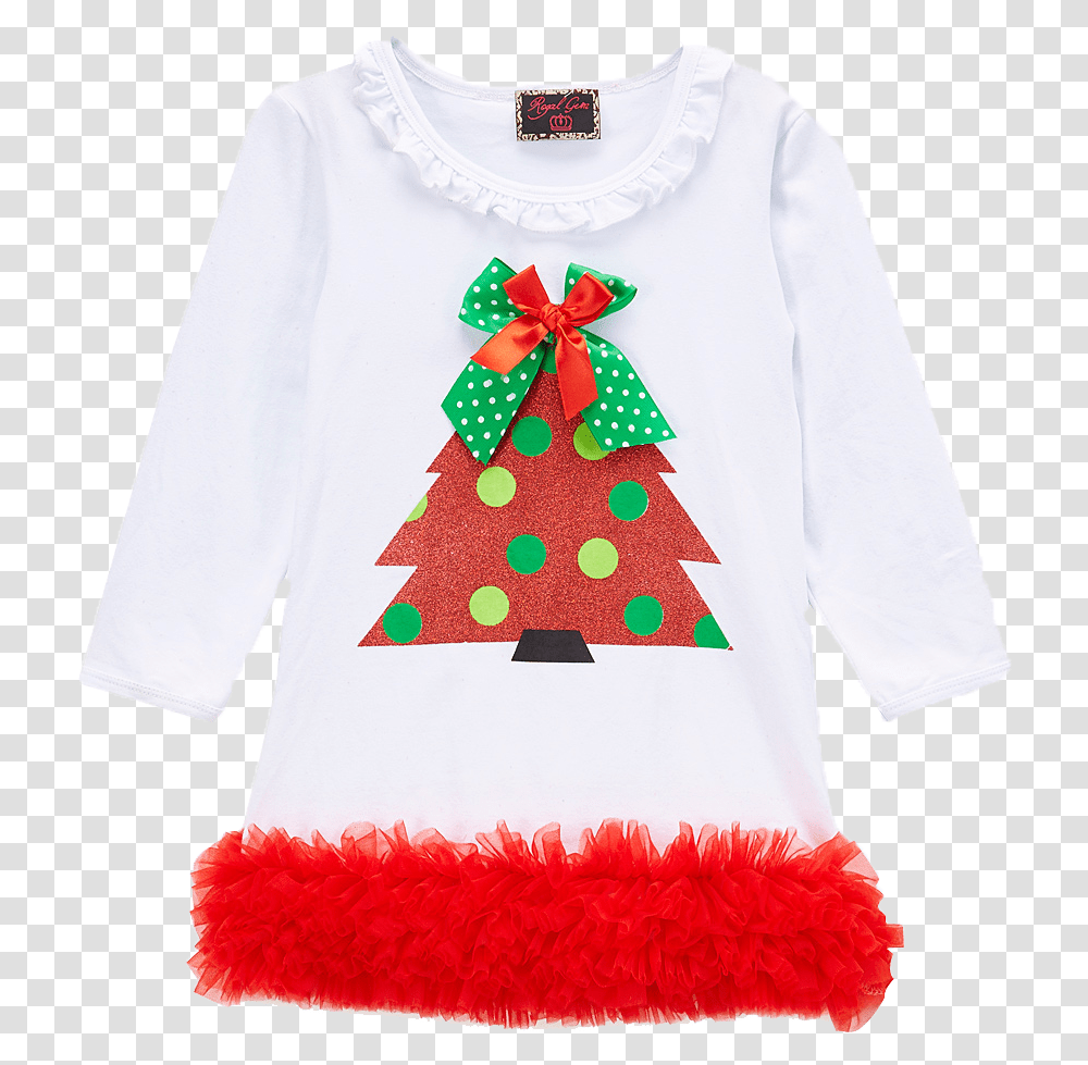 White Glitter Christmas Tree, Apparel, Sleeve, Long Sleeve Transparent Png