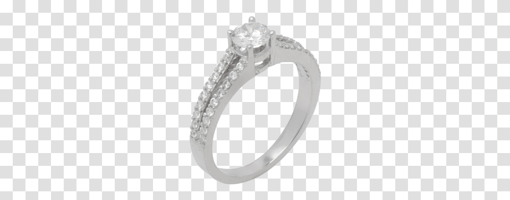 White Gold Diamond Ring Central Stone Size 5mm Engagement Ring, Accessories, Accessory, Jewelry, Platinum Transparent Png