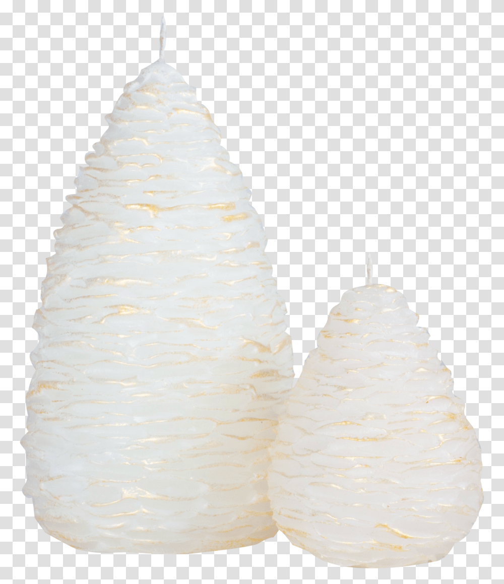 White Gold Highlights Pine Cone Candle, Plant, Sweets, Food, Tree Transparent Png