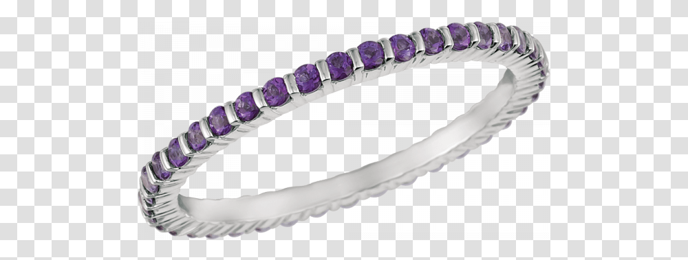 White Gold Minilok Violet Topaz Eternity Ring Bangle, Accessories, Accessory, Jewelry, Gemstone Transparent Png