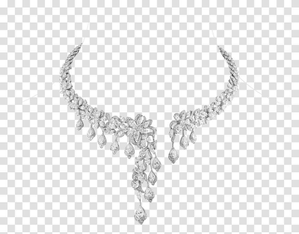 White Gold Necklace With Diamonds Chain, Jewelry, Accessories, Accessory, Gemstone Transparent Png