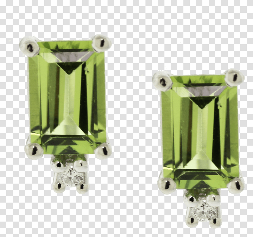 White Gold Peridot Amp Diamond Stud Earrings Body Jewelry, Machine, Electrical Device, Fuse, Weapon Transparent Png