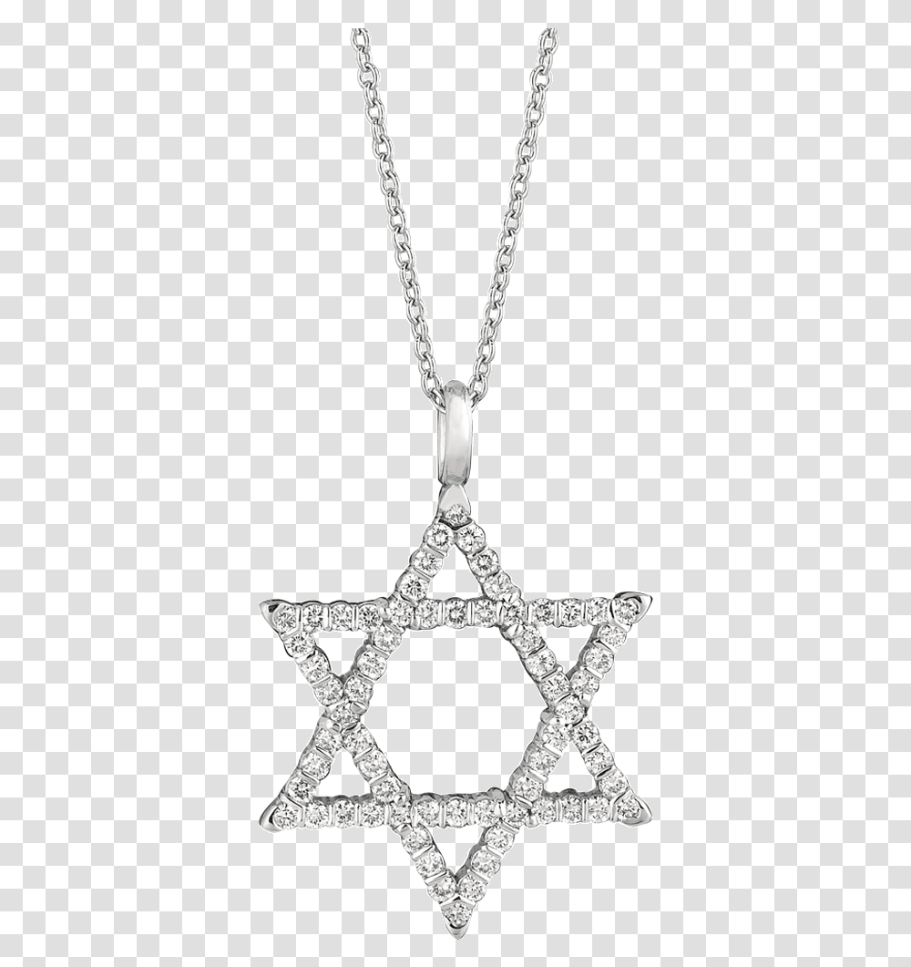 White Gold Prong Set Star Of David Pendant Pendants Jewish American Heritage Month, Accessories, Accessory, Jewelry, Necklace Transparent Png