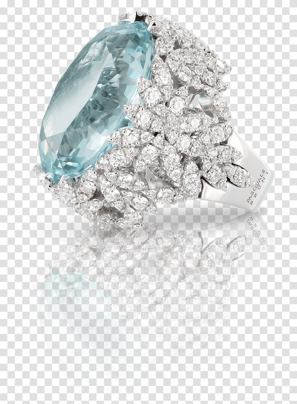 White Gold Ring With Aquamarine And Engagement Ring, Jewelry, Accessories, Accessory, Crystal Transparent Png