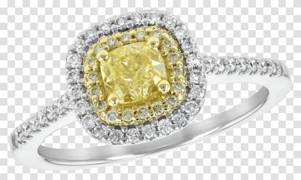 White Gold Yellow Diamond Ring Ring, Gemstone, Jewelry, Accessories, Accessory Transparent Png