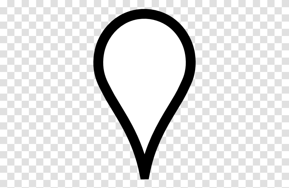 White Google Map Pin Clip Art Vector Clip Art Map Pin Outline, Heart, Plectrum, Ball, Pillow Transparent Png