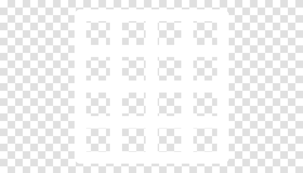 White Grid Icon, Rug, Grille, Stencil, Indoors Transparent Png