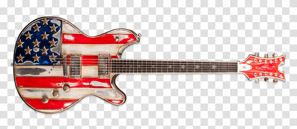 White Guitar Red White Blue Electric Guitar, Leisure Activities, Musical Instrument, Bass Guitar Transparent Png