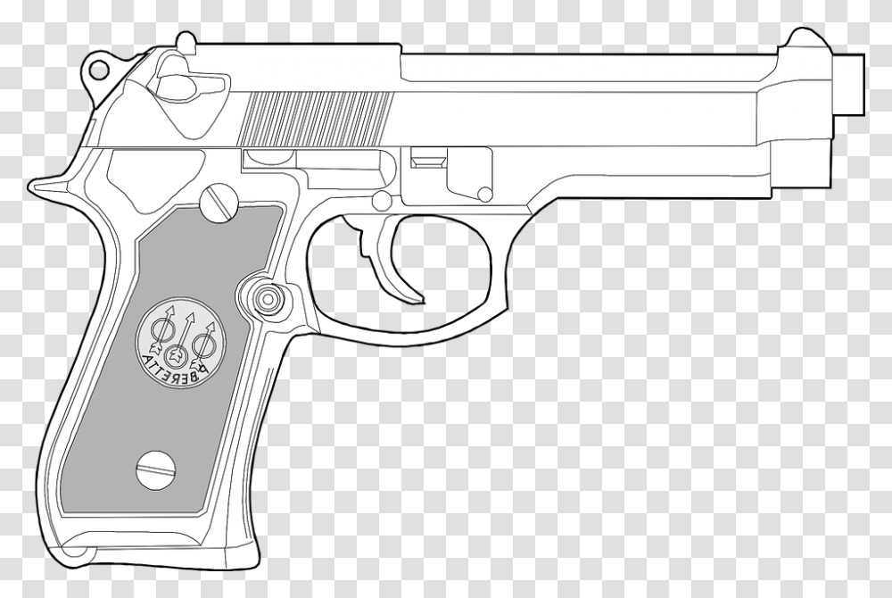 White Gun, Weapon, Weaponry, Handgun Transparent Png