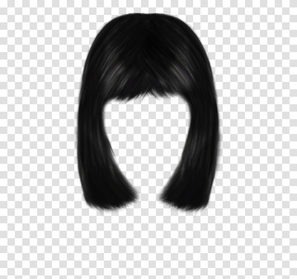 White Hair Clipart Background Black Wig Background, Black Hair, Person, Human, Painting Transparent Png