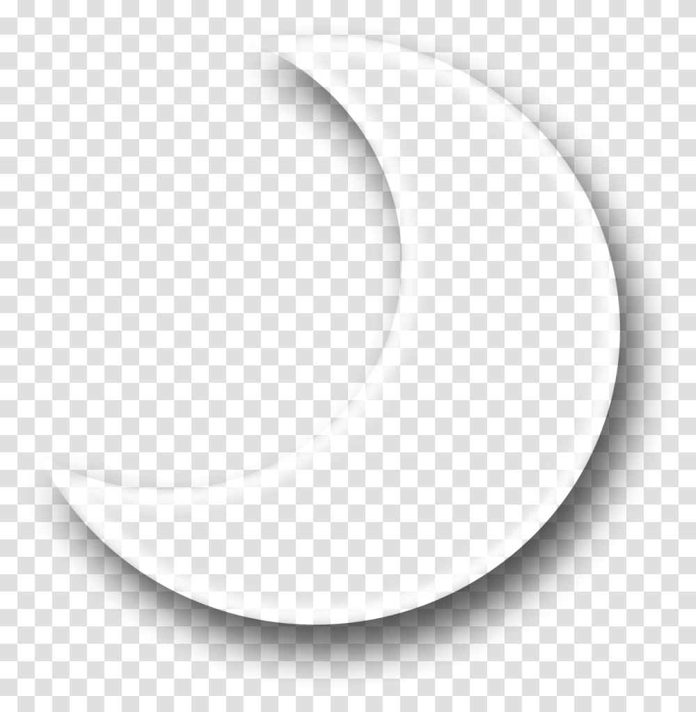 White Half Moon, Outdoors, Nature, Astronomy, Outer Space Transparent Png