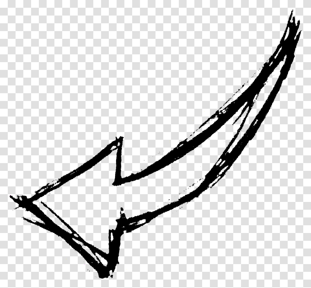 White Hand Drawn Arrows, Nature, Outdoors, Night, Astronomy Transparent Png