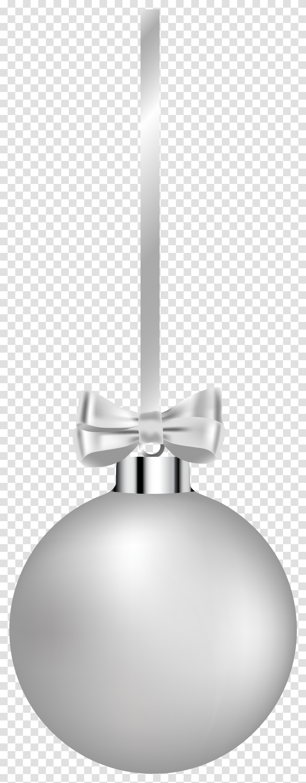 White Hanging Christmas Ball Clipart Image Hanging Christmas Ball Clipart, Lamp, Tie, Accessories, Accessory Transparent Png