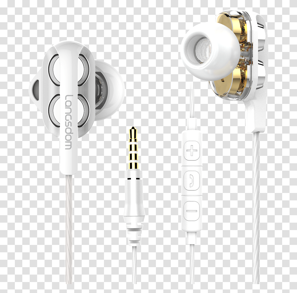 White Headphones, Electronics, Cable, Shower Faucet, Headset Transparent Png