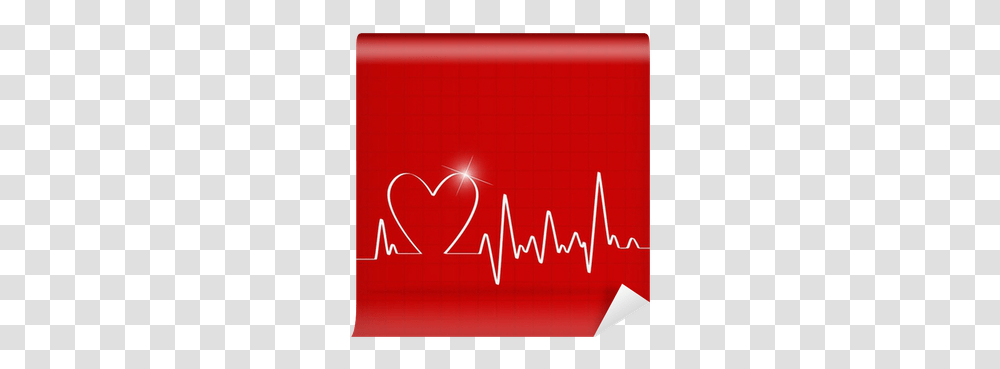 White Heart Beats Cardiogram Love, Text, Symbol, Beverage, Drink Transparent Png