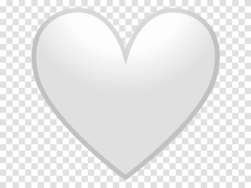 White Heart Emoji Clipart Free Download Heart, Balloon, Plectrum Transparent Png