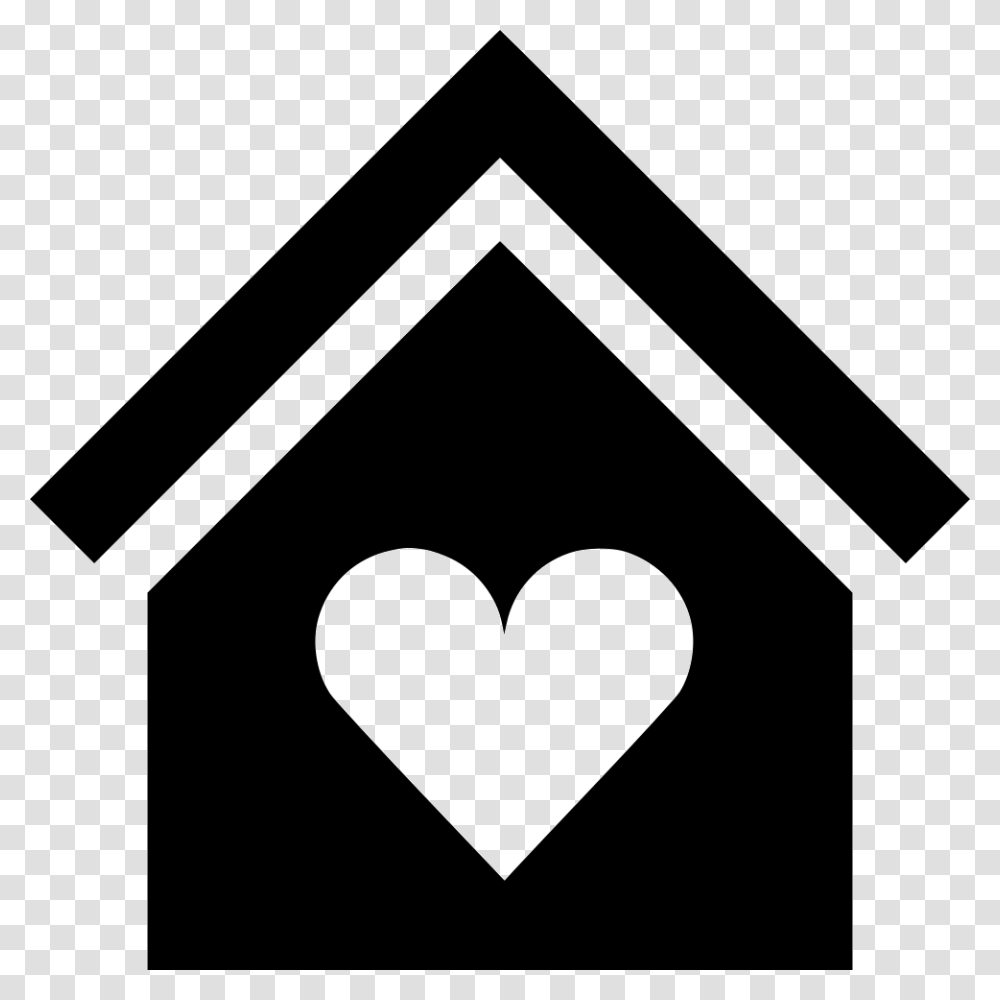White Heart Icon Home Hospital Icon, Stencil, Triangle, Silhouette, Label Transparent Png