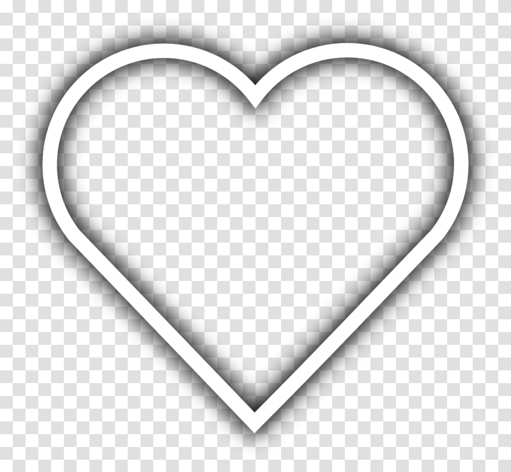 White Heart Icon, Rug, Label, Stencil Transparent Png