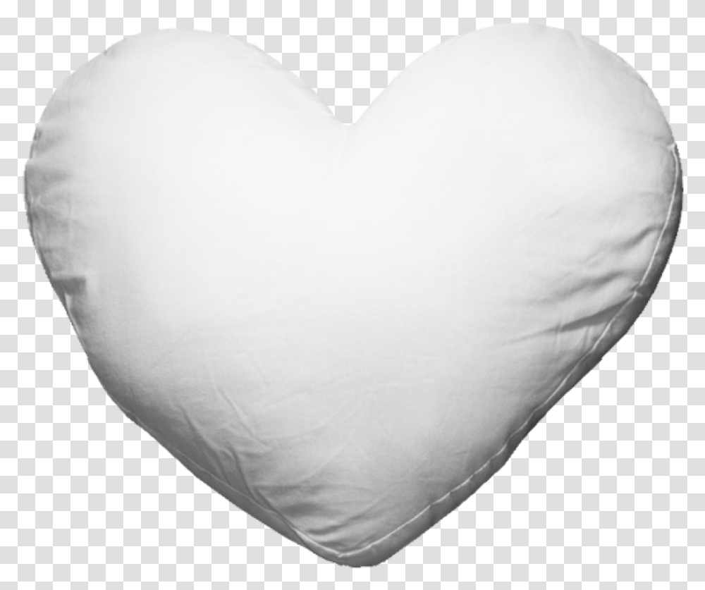 White Heart Pillow, Cushion, Diaper, Balloon Transparent Png