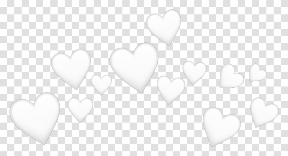 White Heart Tumblr Hearts Whitehearts Aesthetic Aesthet White Aesthetic Heart, Pillow, Cushion, Stencil, Hand Transparent Png