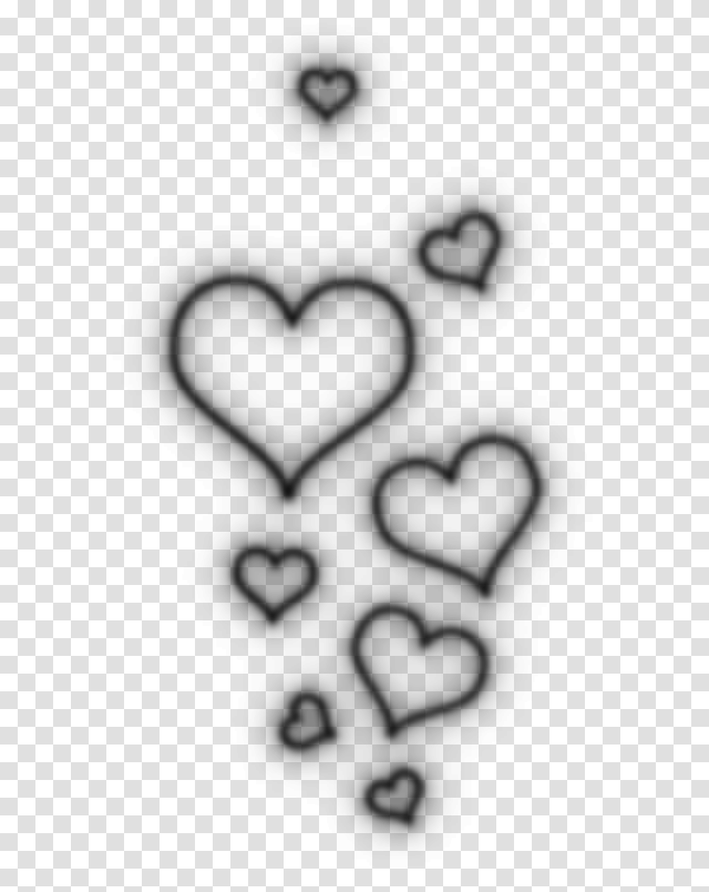 White Hearts Aesthetic Hearts Black And White, Gray, World Of Warcraft Transparent Png