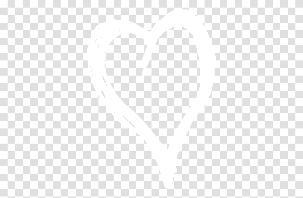 White Hearts Free For White Outline Of Heart, Stencil, Horseshoe Transparent Png