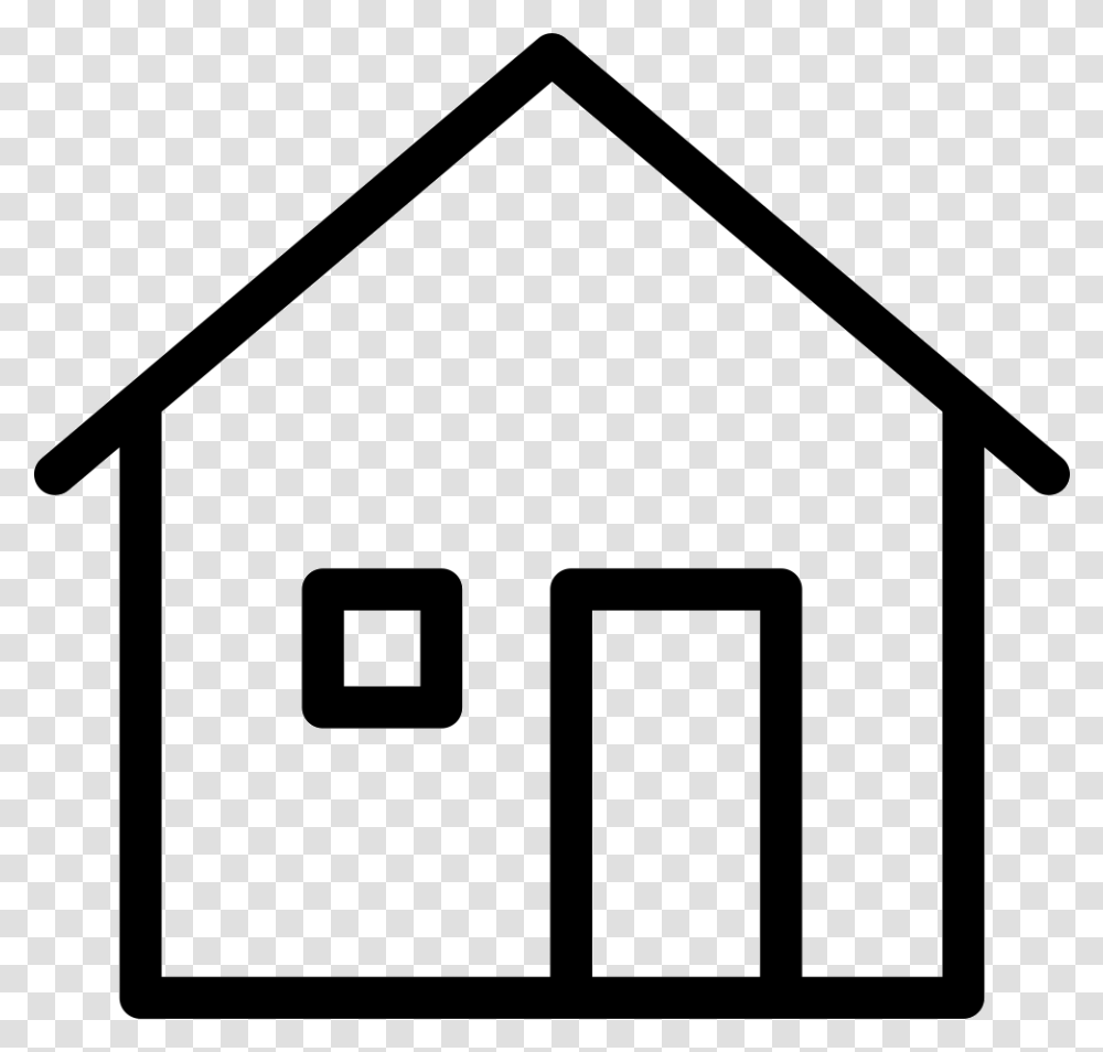 White Home Icon Svg House, Housing, Building, Mailbox, Letterbox Transparent Png