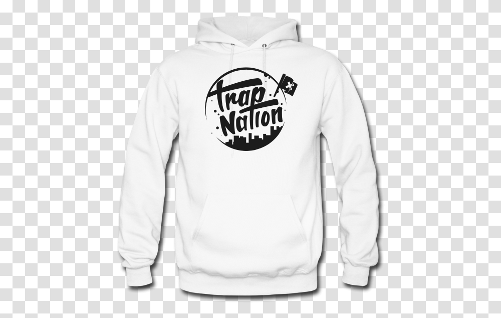 White Hoodie Trap Nation, Apparel, Sweatshirt, Sweater Transparent Png