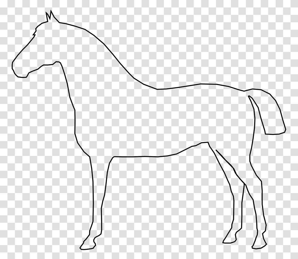 White Horse Svg Clip Arts Simple Clip Art Horse, Bow, Mammal, Animal, Colt Horse Transparent Png