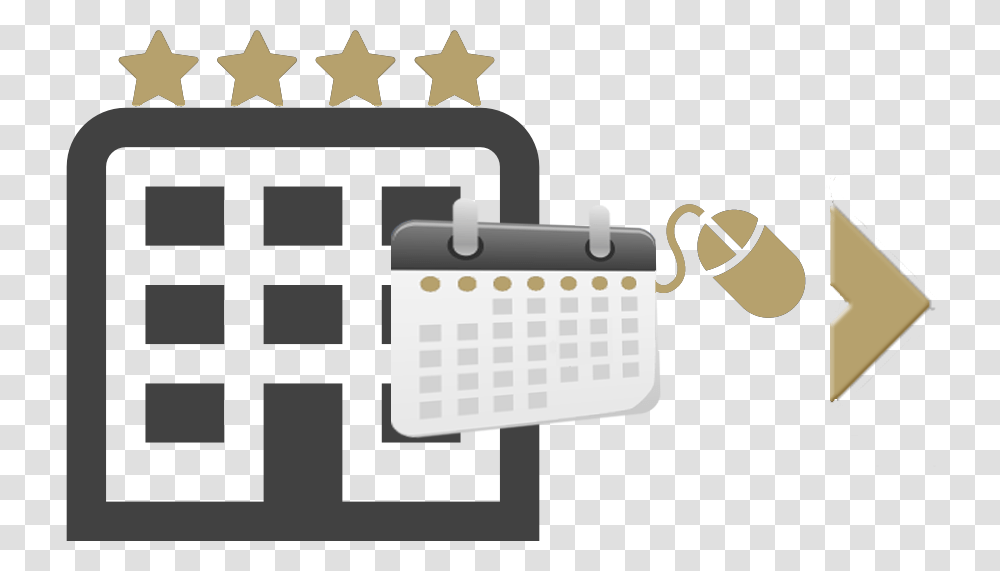 White Hotel Icon Download Hotel Icon Black And White, Calendar Transparent Png