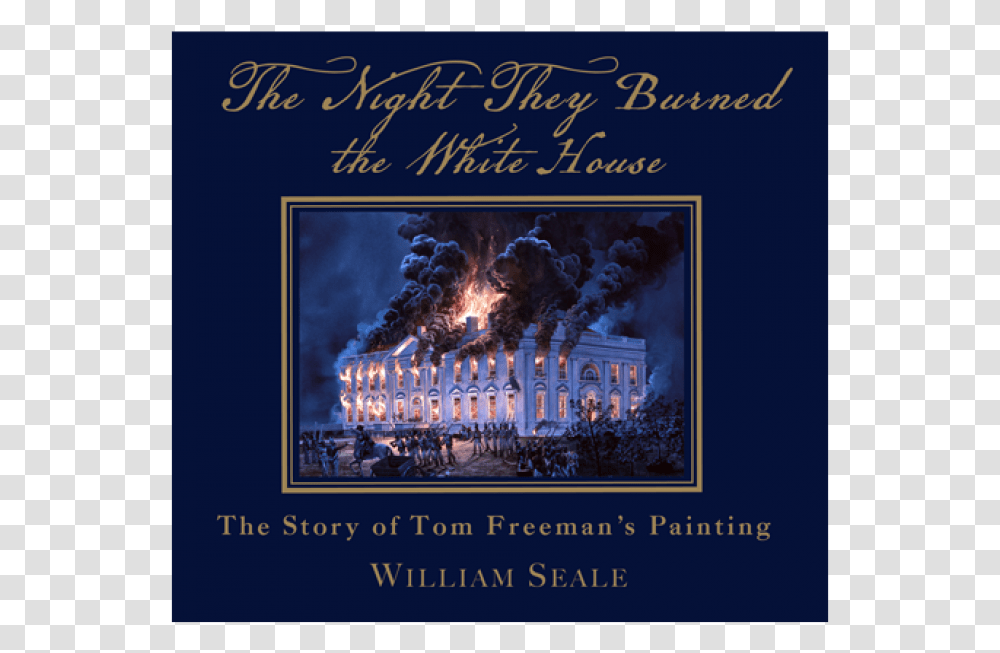 White House Burning Painting, Poster, Advertisement, Building Transparent Png