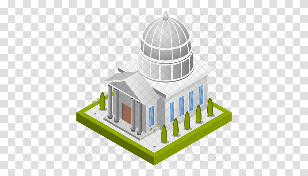 White House Icon Dome, Architecture, Building, Toy, Nature Transparent Png
