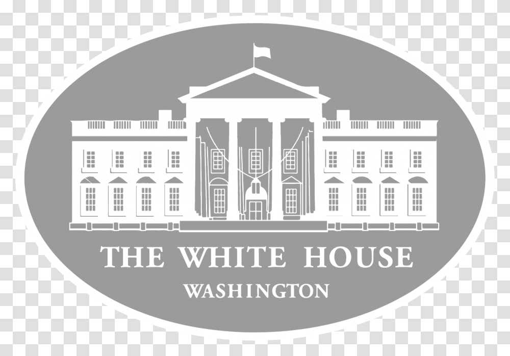 White House Logo White House Official Logo, Building, Architecture, Coin, Money Transparent Png