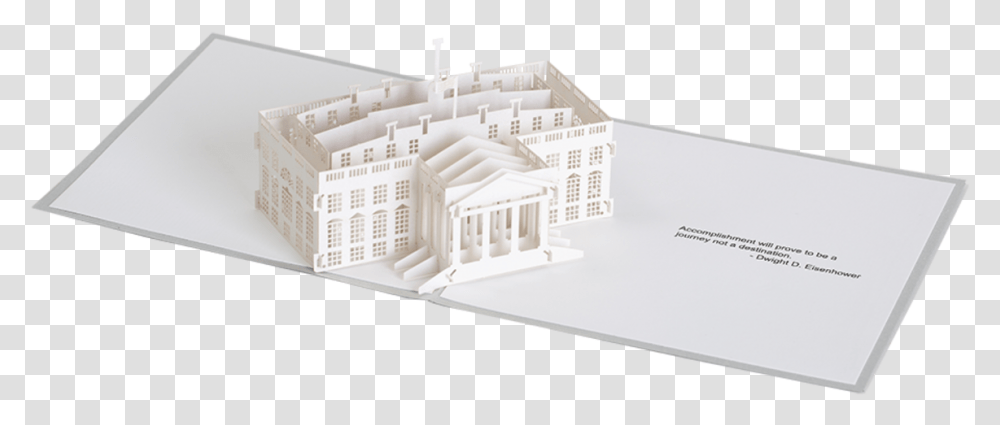 White House Pop Up Card Paper Die Cut, Box, Word, Foam Transparent Png