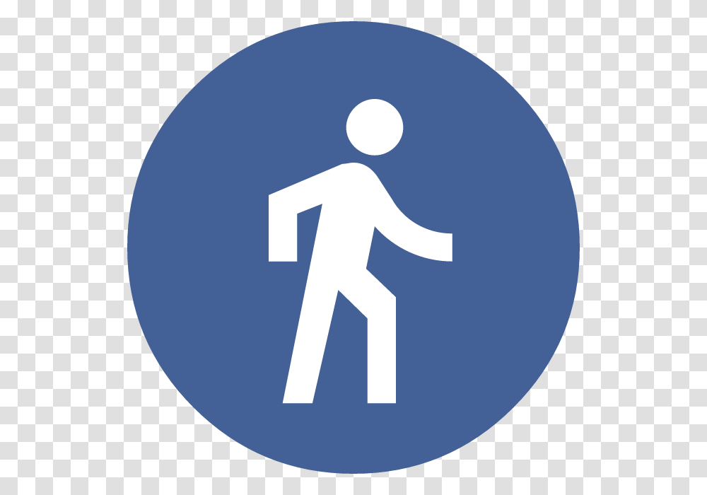 White Icon Of Person Walking Facebook Icon, Pedestrian, Sign, Road Sign Transparent Png