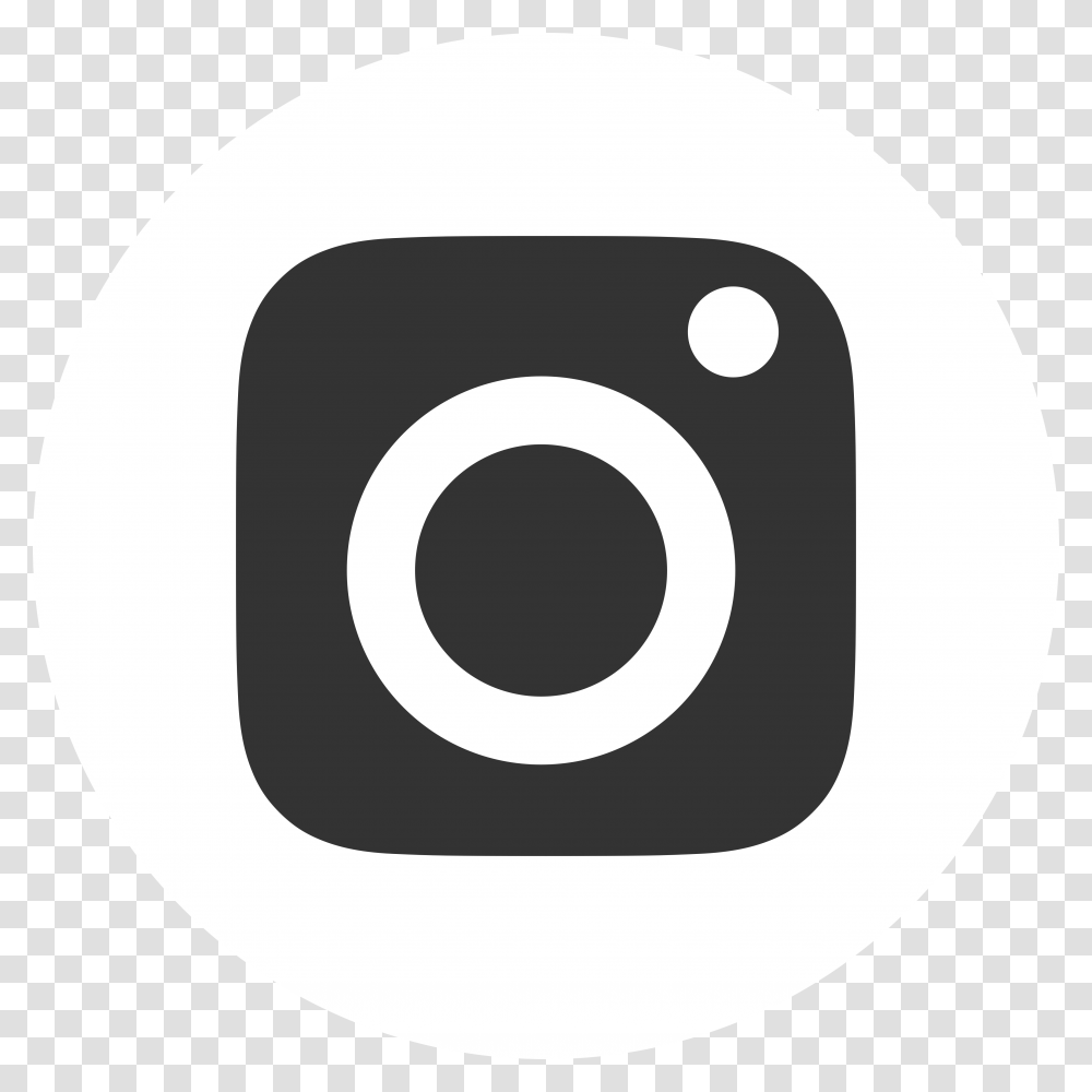 White Instagram Icon Circle, Number, Alphabet Transparent Png