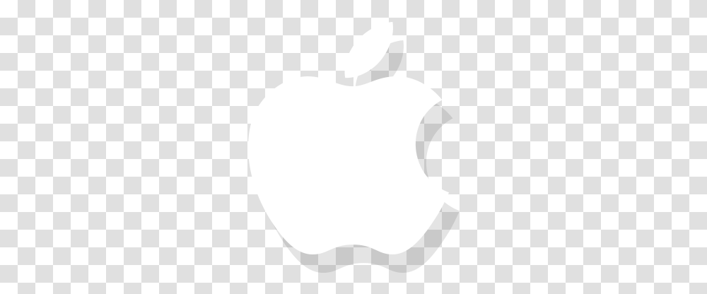 White Apple Logo Image Heart Trademark Cushion Transparent Png Pngset Com