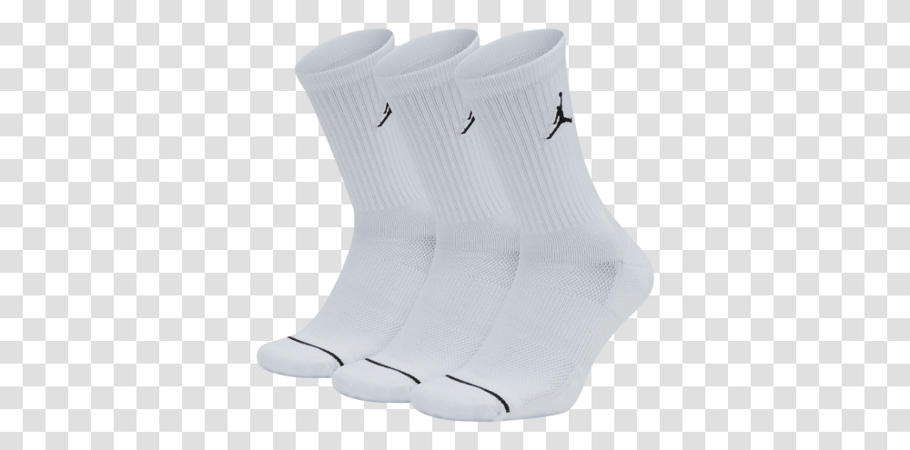 White Jordans Socks On Man, Apparel, Footwear, Shoe Transparent Png