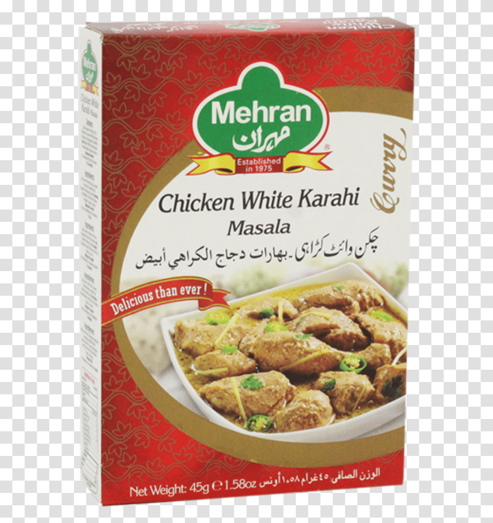 White Karahi Masala Powder, Meal, Food, Dish, Menu Transparent Png