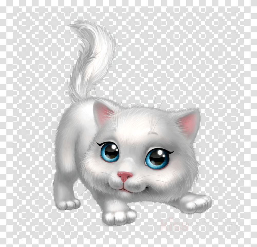 White Kitten Clip Art, Cat, Pet, Mammal, Animal Transparent Png