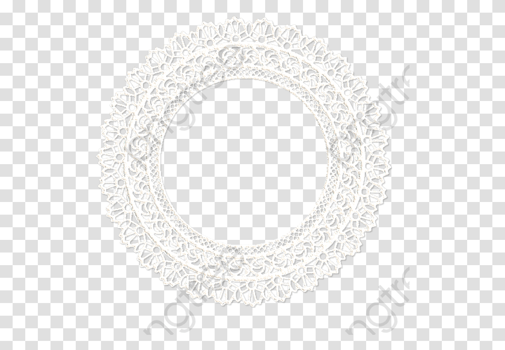 White Lace Circle Mesh Circle Clipart Printed Fabrics, Rug, Oval Transparent Png